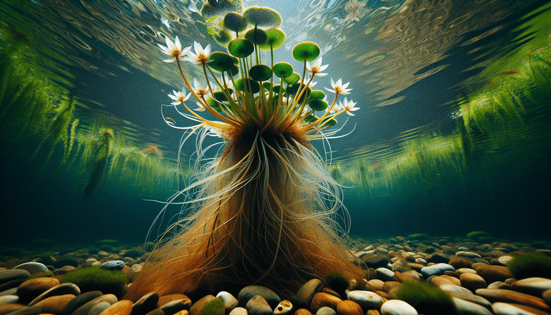 What Is The Aquatic Plant Floating Aponogeton